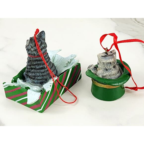 Christmas Cat Kitten Lovers Tree Ornaments 2 1/2" Luv A Pet PetSmart 1999 x2 - Picture 6 of 14